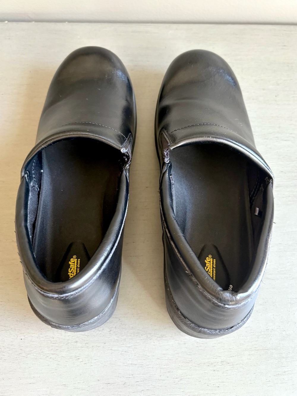 TredSafe Leather Black Comfort Clogs Oil Spill Resistant Work Shoes Women 10 - Picture 6 of 14